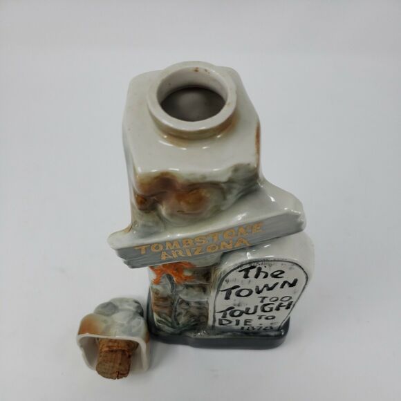Tombstone Arizona Jim Beam Decanter The Town Too Tough To Die 1878 Vintage 1970 - Picture 9 of 12